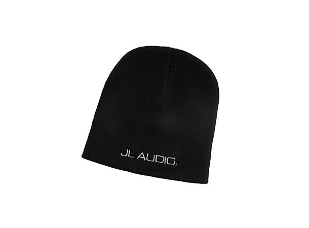 JL Audio - Beanie/Lue 100% syntetisk, 8" sort lue med grå logo 